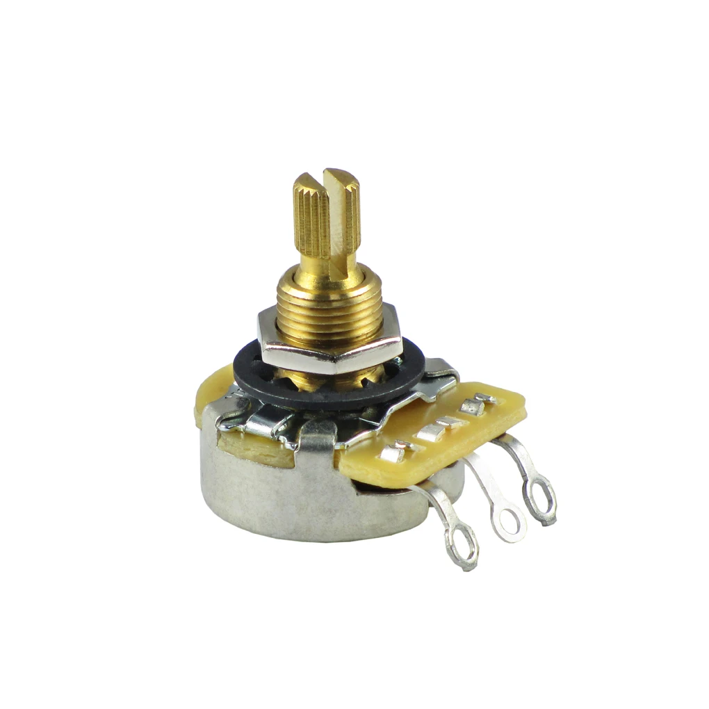 

1PCS Guitar Potentiometer CTS Potentiometer CTS 450G Series A500K Pot Audio Taper Brass Split Shaft Guitar Accessories
