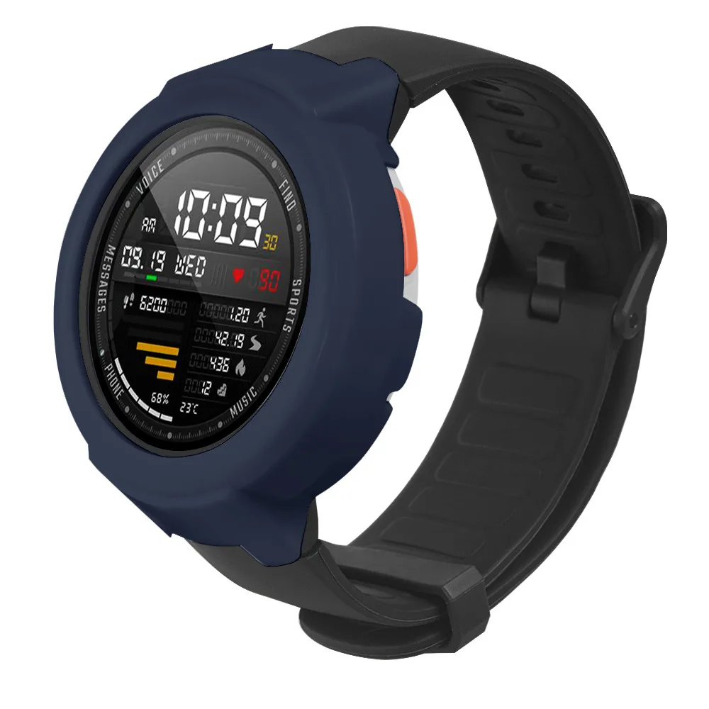 

High Quality PC Case Protection Ultra Thin PC Hard Protection Bumper Full Case Cover for Huami Amazfit Verge Black Blue RD L0321