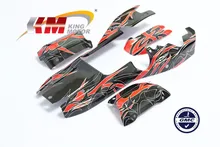 RC Shell Pre-drilled Painted Body Fits HPI Baja 5B, SS, 2.0 (Red)