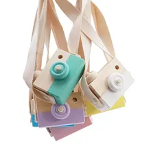 Деревянная игрушка камера Мультфильм Детская игрушка Детские средства ухода за кожей Шеи висит Опора ребенок рождество подарки на День Рожде