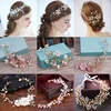 Rhinestone Crystal Headbands Wedding Hair Accessories Bridal Pearl Headband Pearl Hair Band Handmade Bridal Head Jewelry ► Photo 1/6