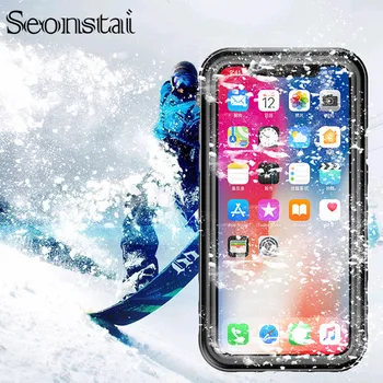 

Full Protective Snowproof Case for iPhone X XS Shockproof Outdoor Diving Under Water Case for iPhonex 10 Cover Coque