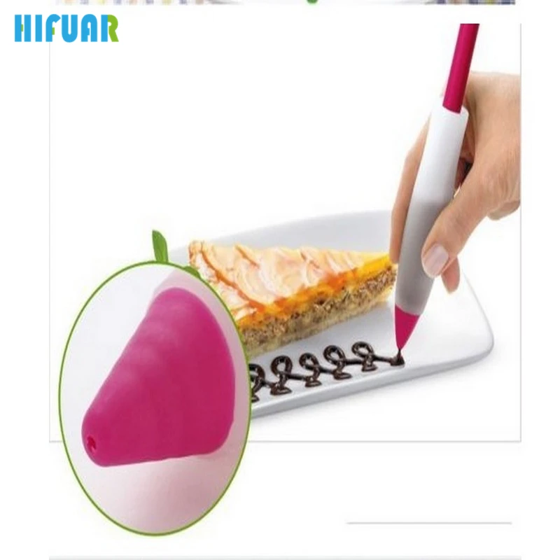 Hifuar 1 шт. силиконовая пищевая ручка шоколадный крем украшения инструменты