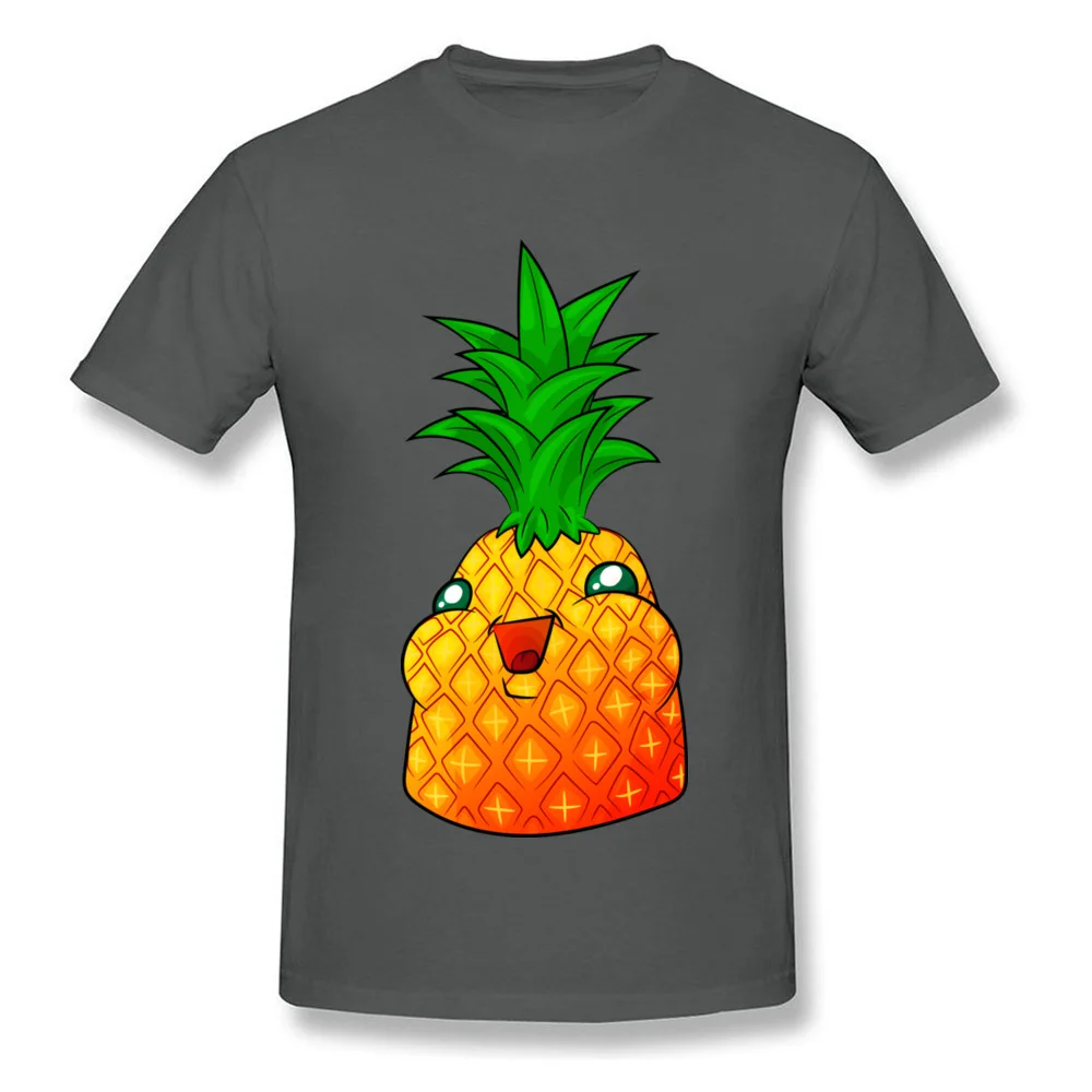 Pineapple Chunk Men Dominant Tops T Shirt O Neck NEW YEAR DAY 100% Cotton Fabric T Shirts Custom Short Sleeve Tee-Shirts Pineapple Chunk carbon