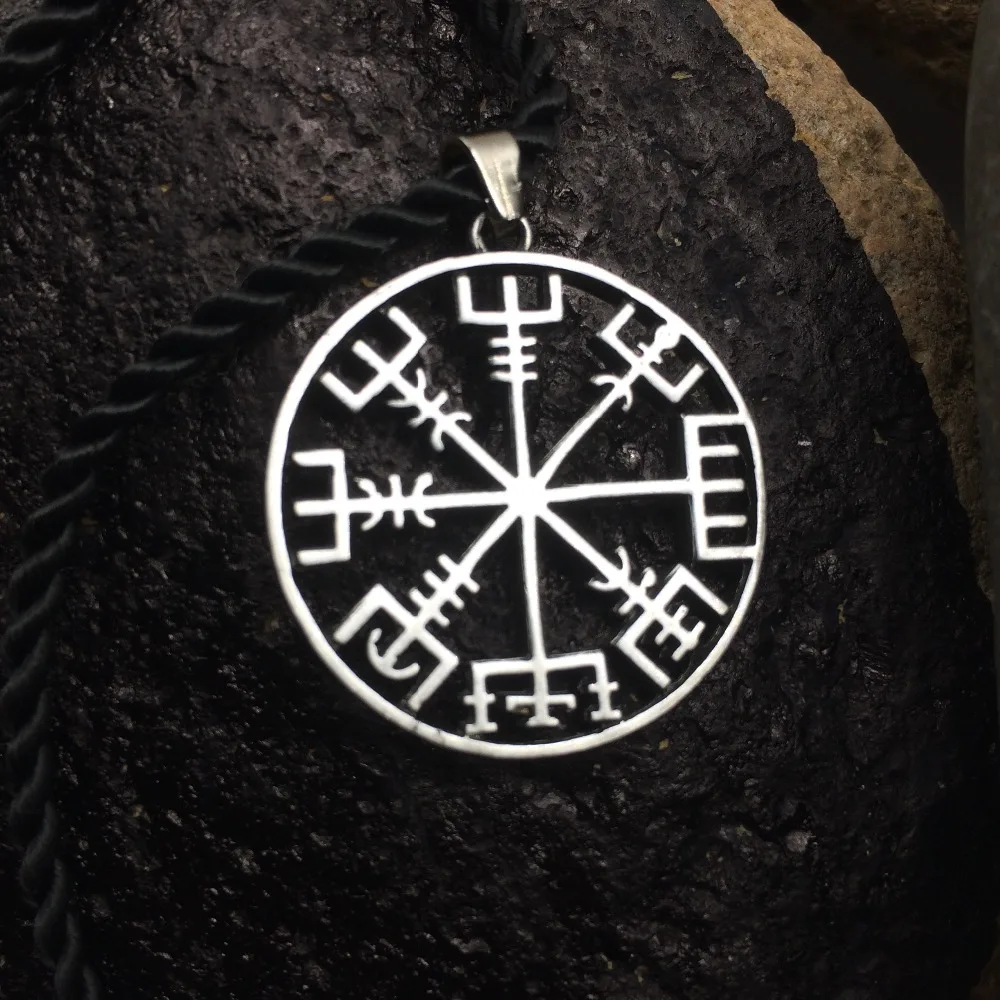 Викинг один символ скандинавских руник кулон ожерелье руны Vegvisir компас ожерелье талисман