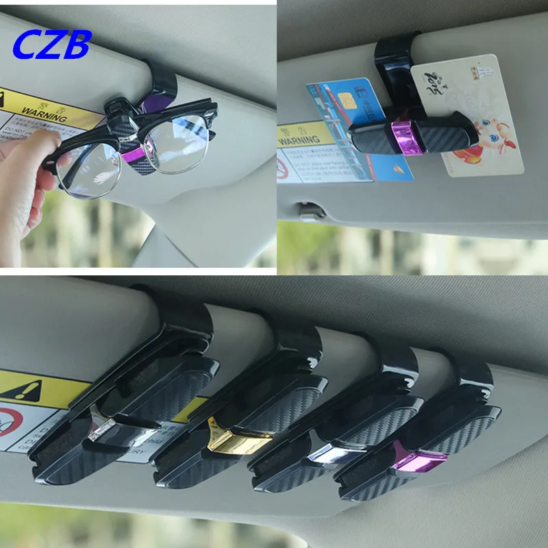 

Car Accessories ABS Sunglasses Cip 180 degree rotation Auto Fastener Clip Car Holder For Eyeglasses Ticket Holder