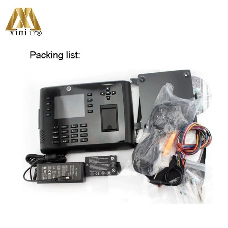 Iclock700 RFID карта контроля доступа отпечатков пальцев и посещаемости времени с камерой веб-сервера и резервной батареей