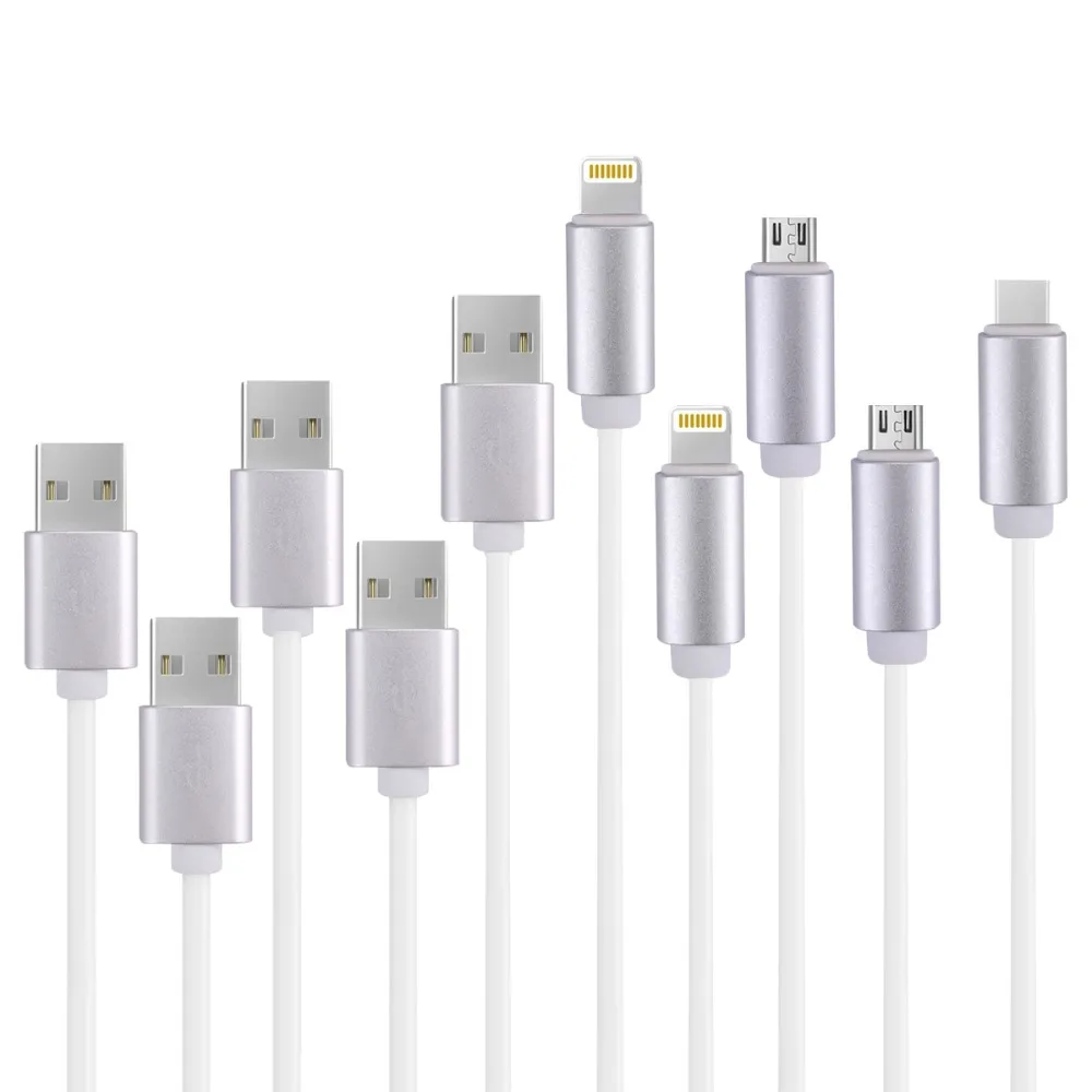 Зарядная Станция Evfun 5 коротких кабелей 25 см Micro USB Тип c для Android iPhone Huawei|Зарядные