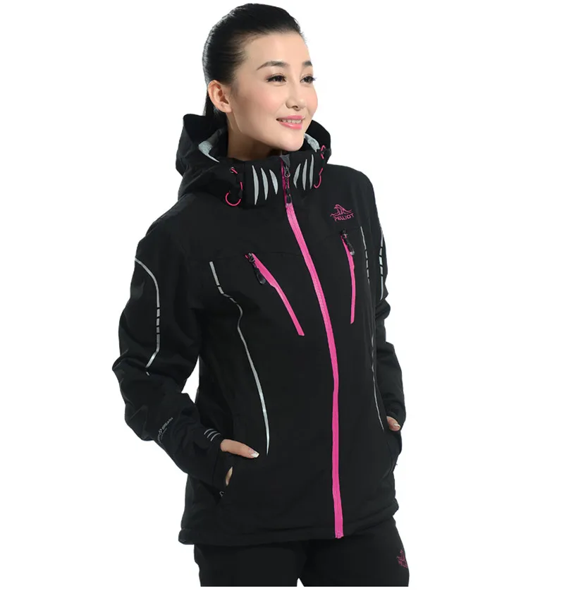 PELLIOT высокое качество женские лыжные водонепроницаемые супер теплые горные уличные лыжные женские лыжные куртки