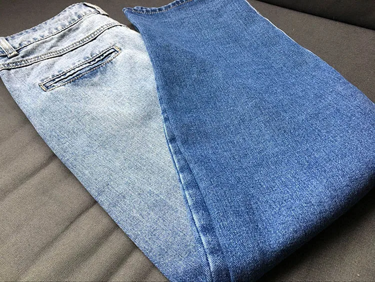 Высококачественная женская джинсовая юбка Макси длиной до лодыжки, однобортная, с разрезом, винтажные джинсы с высокой талией