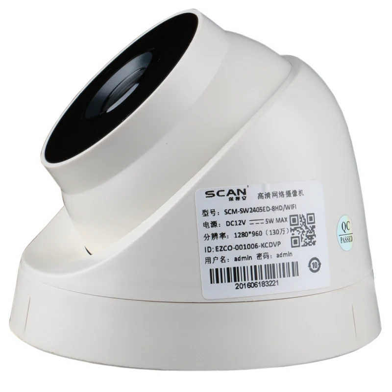  1080P Dome IP Camera Wifi 2.0mp CCTV Surveillance Security CMOS Motion Detect Infrared Night Vision - 32777240356