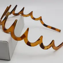 8 кофейных пластиковых волнистых волос Расческа головная повязка 32 мм с глубокими зубами аксессуары для волос