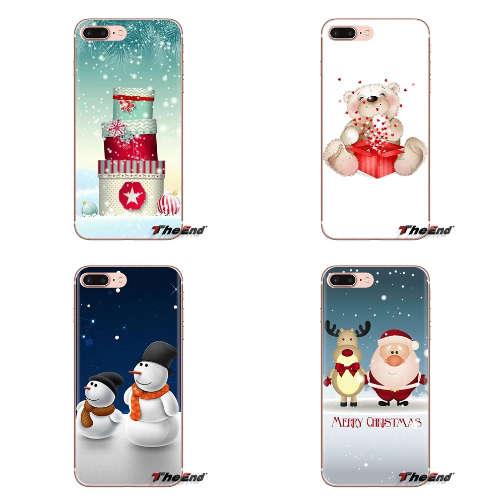 Hot Sale cute Merry Christmas snowman TPU Bag Case For Huawei Nova 2 3 2i 3i Y6 Y7 Y9 Prime Pro GR3 GR5 2017 2018 2019 Y5II Y6II |