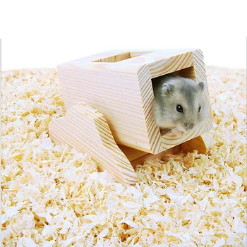 

Pet Hamster Wooden Toys Mice Rat Mouse Rocker Boxes Squirrel Playground Totoro Climb Play With Skip Bucket Barrel Free Shipping
