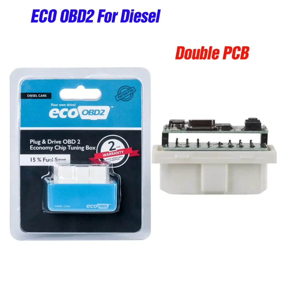 15% экономия топлива EcoOBD2 чип тюнинговая коробка ECO OBD2 бензиновый вилка для автомобилей и приводное устройство OBDII диагностический инструмент Розничная коробка - Цвет: Type 3