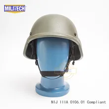 Militech OD Оливер Drab PASGT NIJ IIIA 3A полный срез баллистический пуленепробиваемый арамидный пуленепробиваемый шлем с лабораторным испытанием видео
