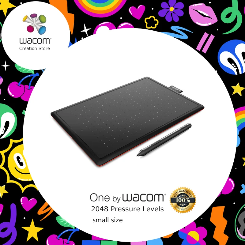 Uno por Wacom CTL-472 tableta Digital dibujo gráfico tabletas 2048 niveles de presión + paquetes de regalo + 1 año de garantía - 1