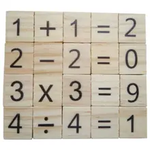 Горячая Распродажа 100 деревянная цифровая эрудит плитка Черный Символ& цифры для поделок дерево