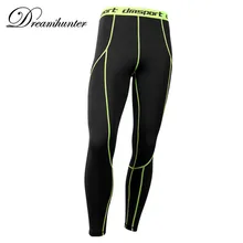 Мужские обтягивающие леггинсы для бега, быстросохнущие дышащие компрессионные фитнес-Баскетбольные тренировочные леггинсы, спортивные штаны для бега