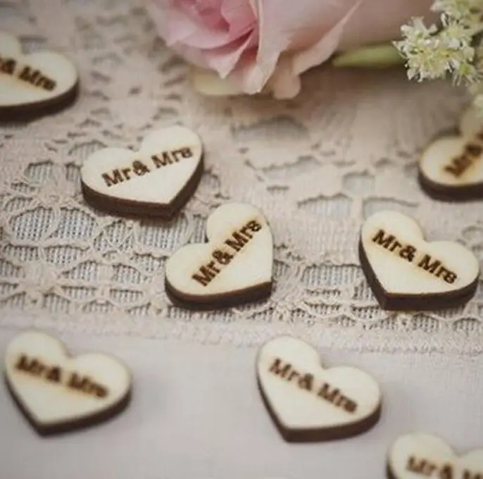 

Free Shipping 200pcs/lot Wedding Decoration heart Shaped Mr and Mrs listing