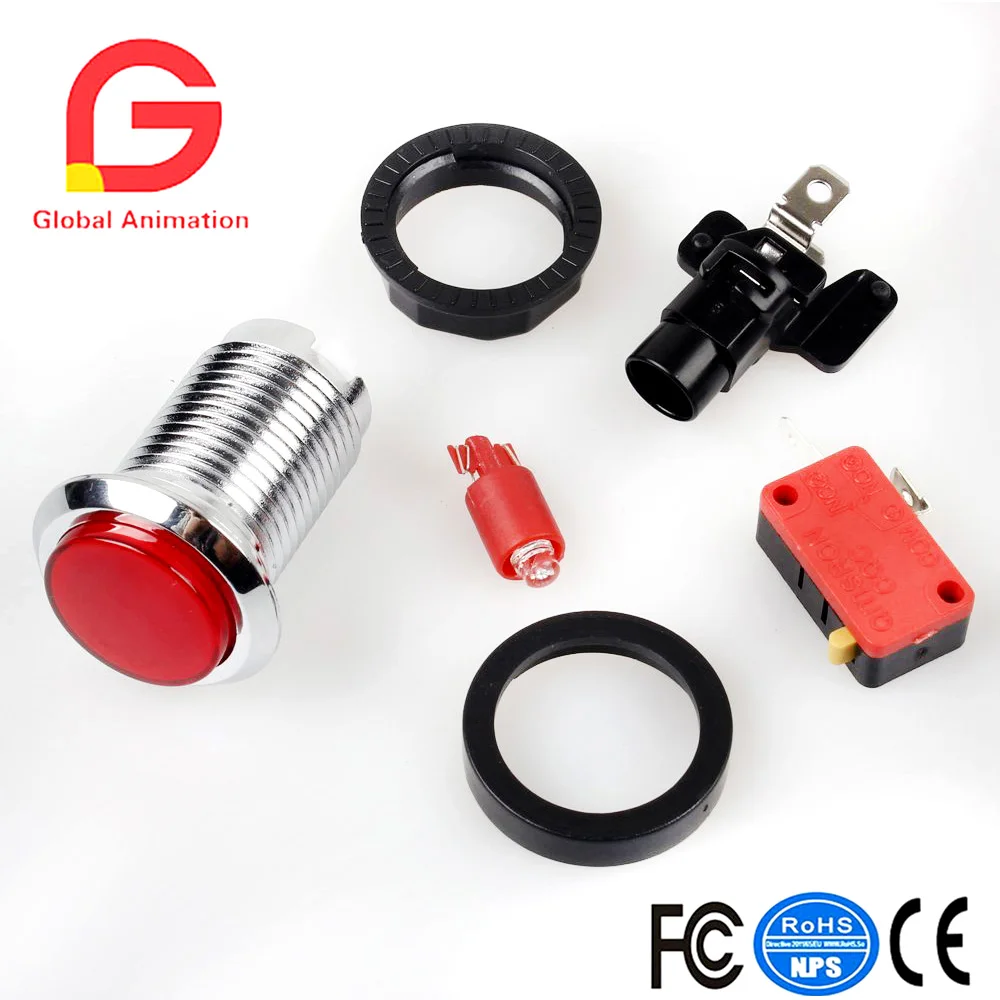  Classic Arcade Contest DIY Retropie Cabinet Kits USB Encoder to Joystick PC Games + Chrome Plating  - 32841785262