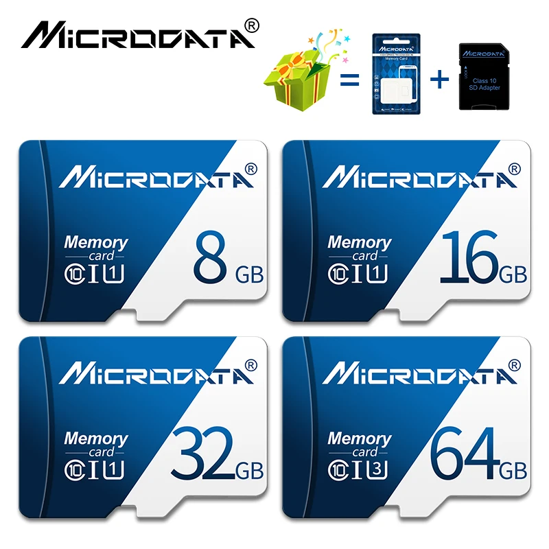 Class 10 Micro SD Card 128GB 64GB 32GB 16GB Memory Cards U1 Microsd Flash TF with package for mobile phone adapter | Компьютеры и офис
