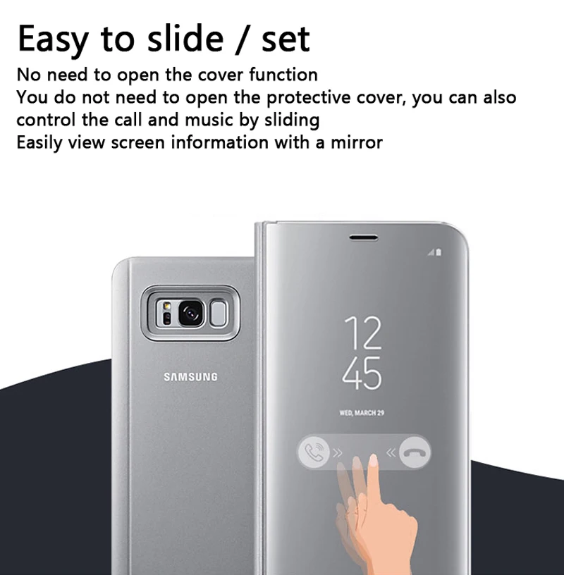 Original for Mirro Cover Clear View Phone Case for