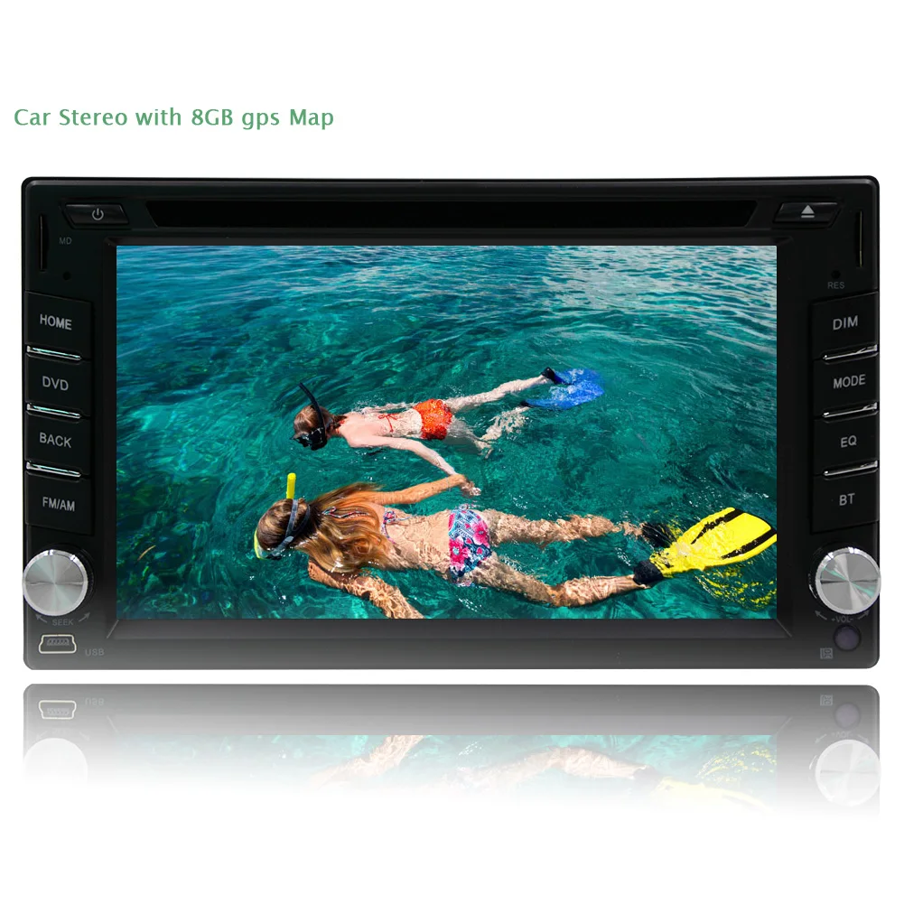 SD 3D музыки Радио RDS двойной Din FM AM PC Авто аудиоусилитель BT GPS карта Автомобильный DVD