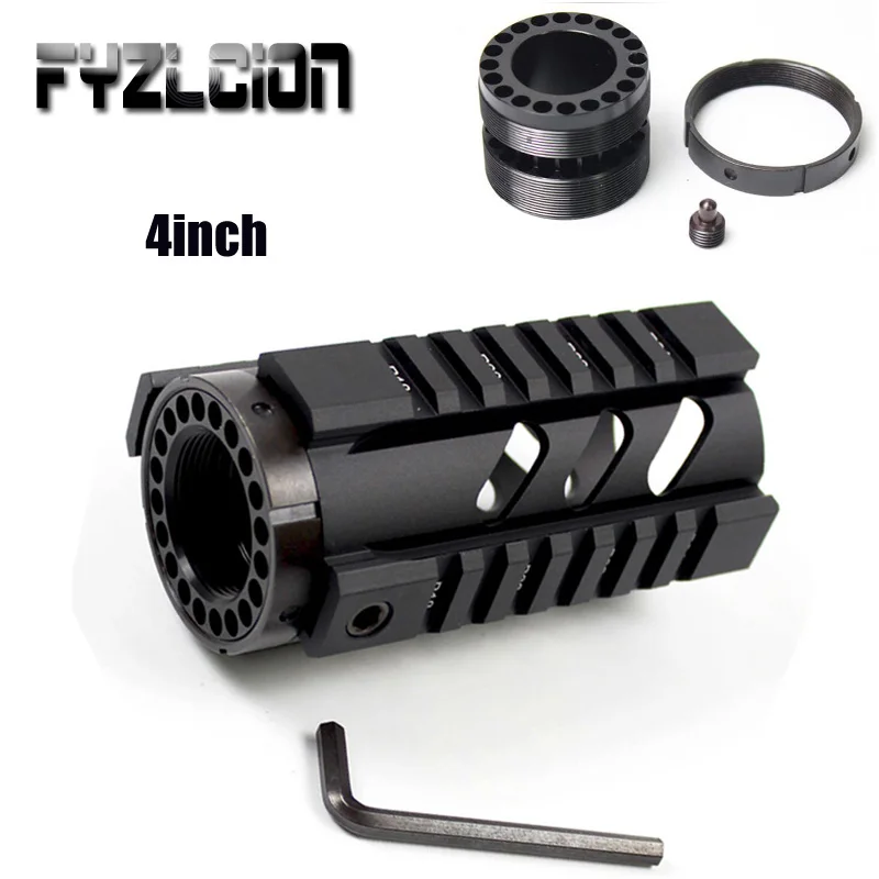 

Rifle Hunting Accessories Keymod 4-Inch Free Float Quad Rail Handguard .223/5.56 Picatinny Rail for AR-15 M16 M4 Handguard