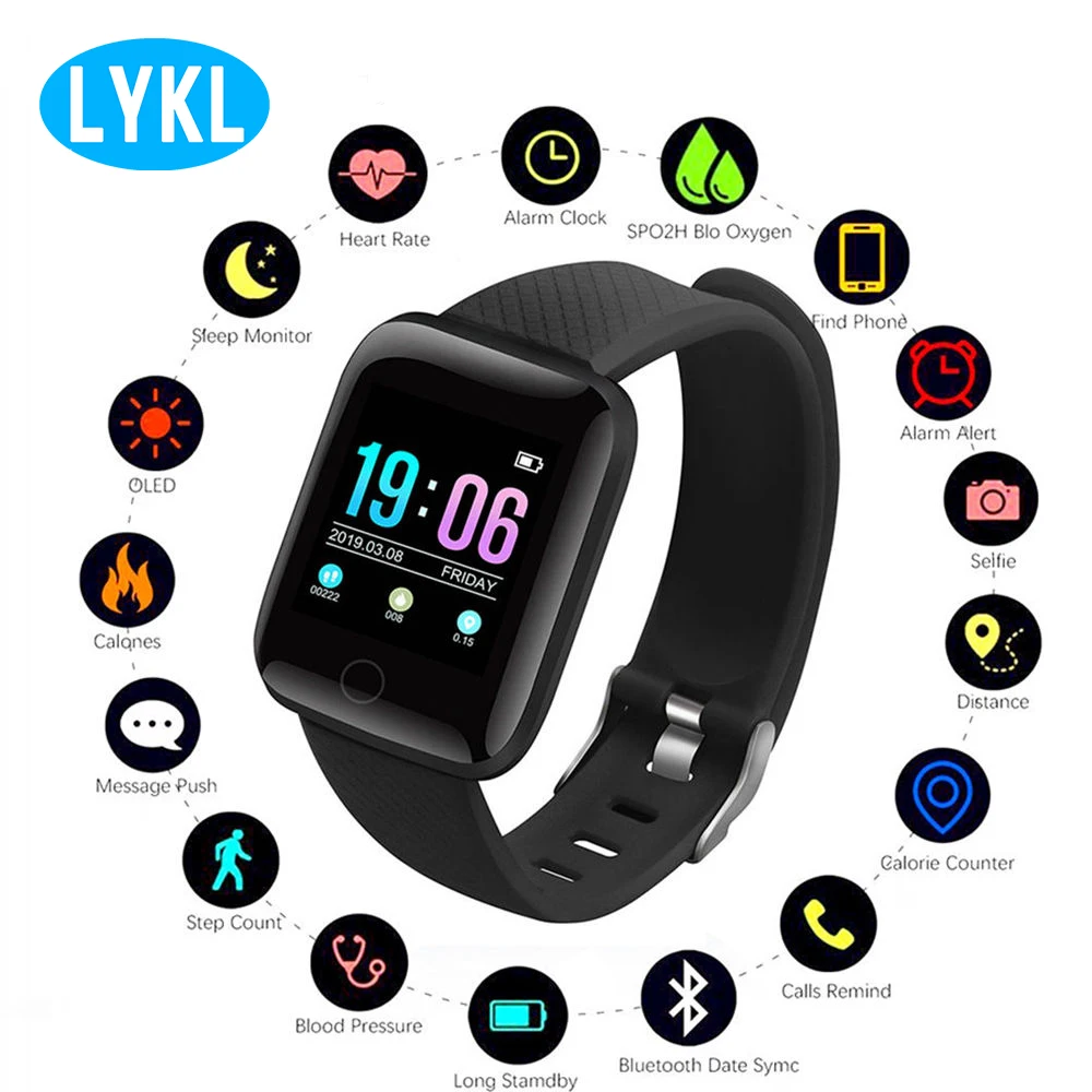 

IP67 Waterproof Sports D13 Smart Bracelet Sphygmomanometer Heart Rate Monitor Fitness Tracker Smart Bracelet for Android Iphone
