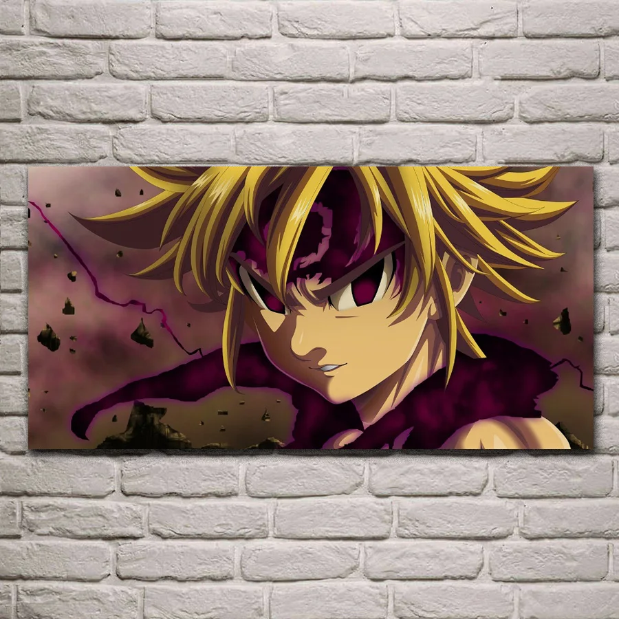 Seven deadly sins cool Meliodas аниме fan art украшение для гостиной домашний Настенный декор