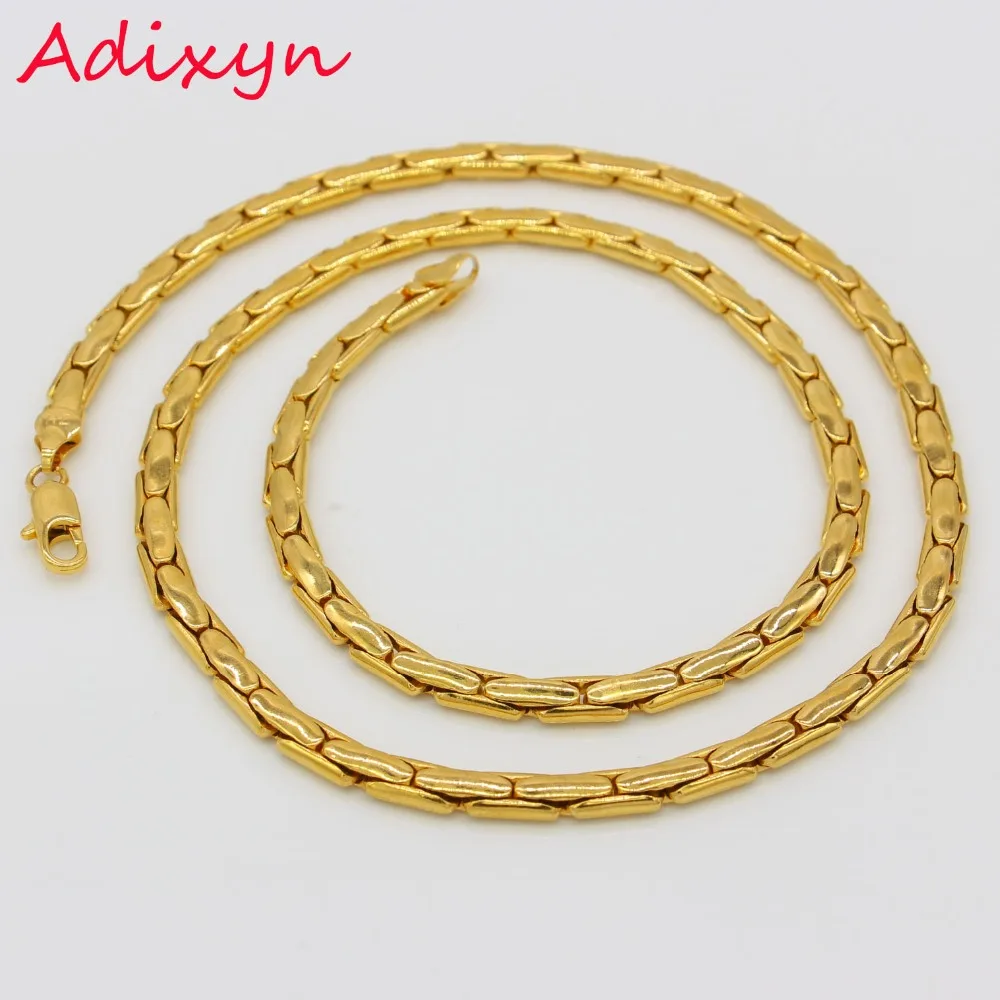 Buy Adixyn Gold Chain Men Jewelry Gold Color Round