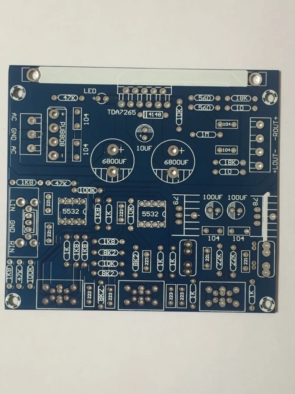 Fannyda Hi Fi TDA7265+ NE5532 домашние усилители мощности плата PCB пустая плата схемы