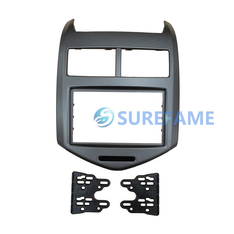 Двойной Din Facia для Chevrolet Aveo Sonic Holden TL Barina 2011+ Радио DVD стерео CD панель приборная панель комплект отделка лицевая, приборная панель рамка