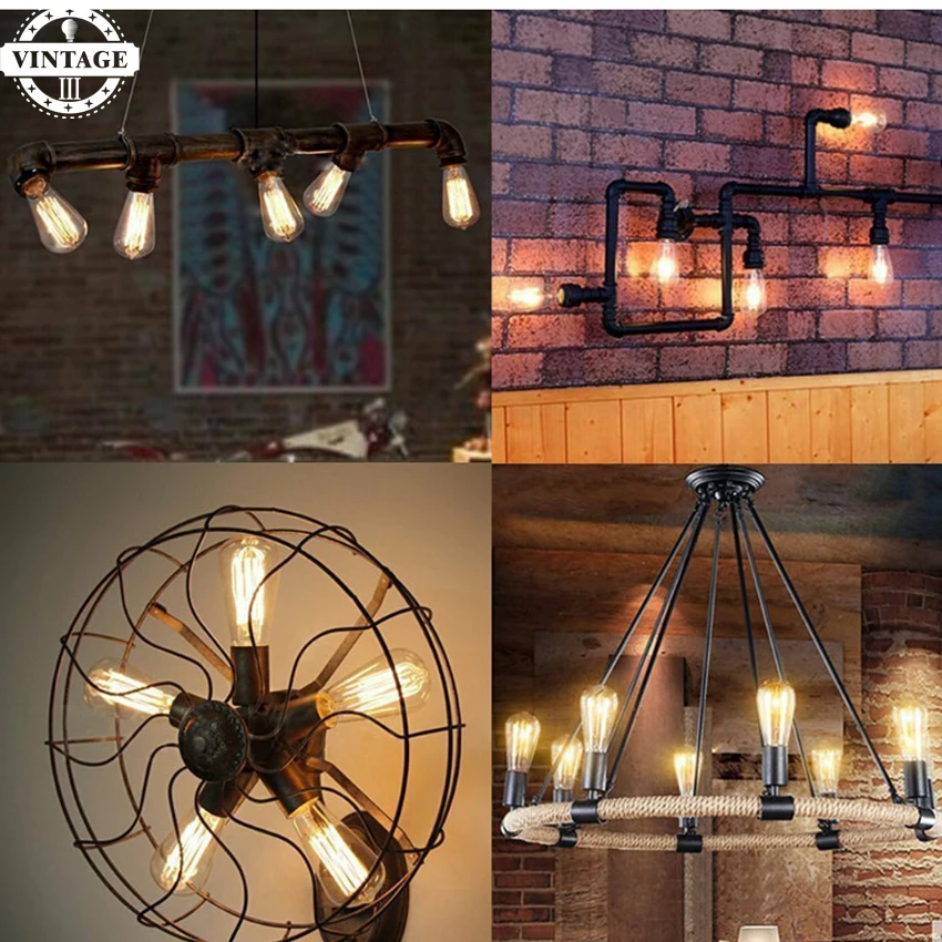 LightInBox 6pcs/lot E27 40W Retro edison bulb lamp decorative home light ST64 Vintage Edison bulb Incandescent light bulb LightInBox 6pcs/lot E27 40W Retro edison bulb lamp decorative home light ST64 Vintage Edison bulb Incandescent light bulb