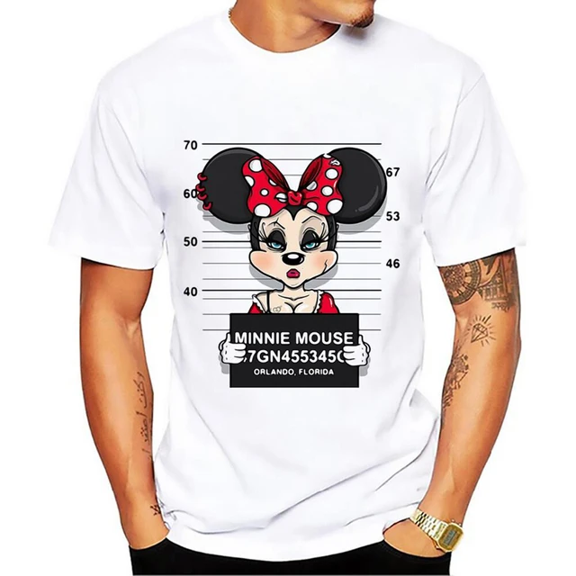 New men t shirts Mickey print tees miki mouse t-shirt funny dog mouse cartoon tshirt Couple t shirt women tshirt CG001 2