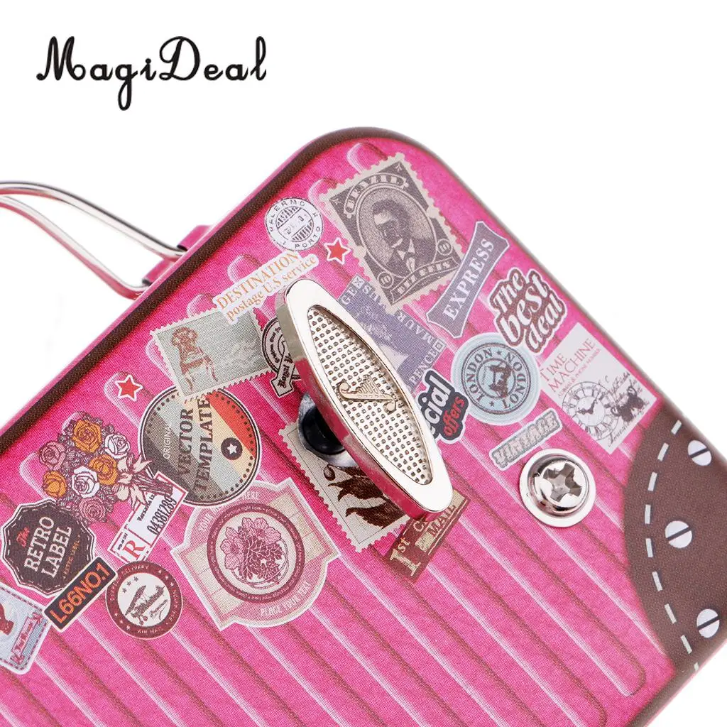 MagiDeal Play 'Innocent' Luggage Suitcase Wind-up Miniature Music Box for Girls Christmas Gift