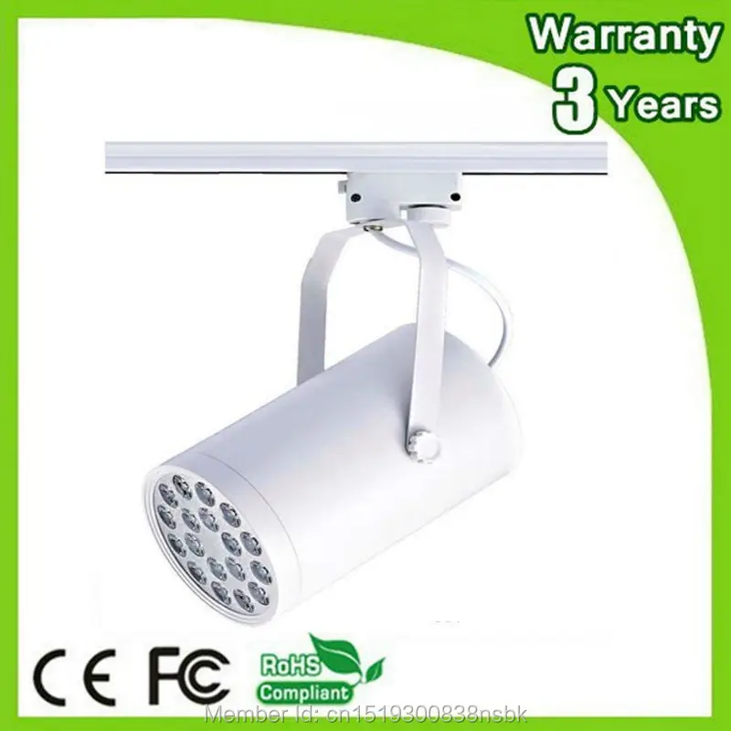 

(10PCS/Lot) Epistar Chip 3 Years Warranty CE RoHS 18W Dimmable LED Track Light Spot Bulb Spotlight Rail