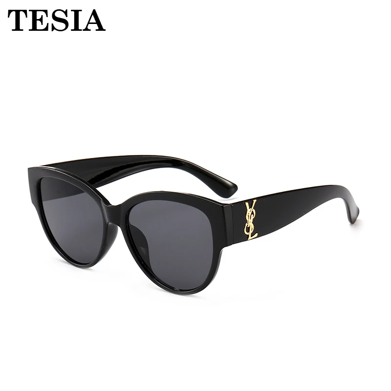 

Luxury Brand Designer Vintage Sunglasses Women Mirror Coating Lenses Summer Sun Glasses Black Woman Sunglases Oculos De Sol