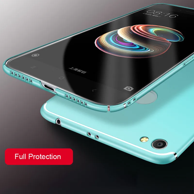 

WeeYRN Luxury Case Xiaomi Redmi 5 Plus 5 Funda Full Protection Cover Hard Plastic Matte Case Xiaomi Redmi Note 5a prime/ redmi 5