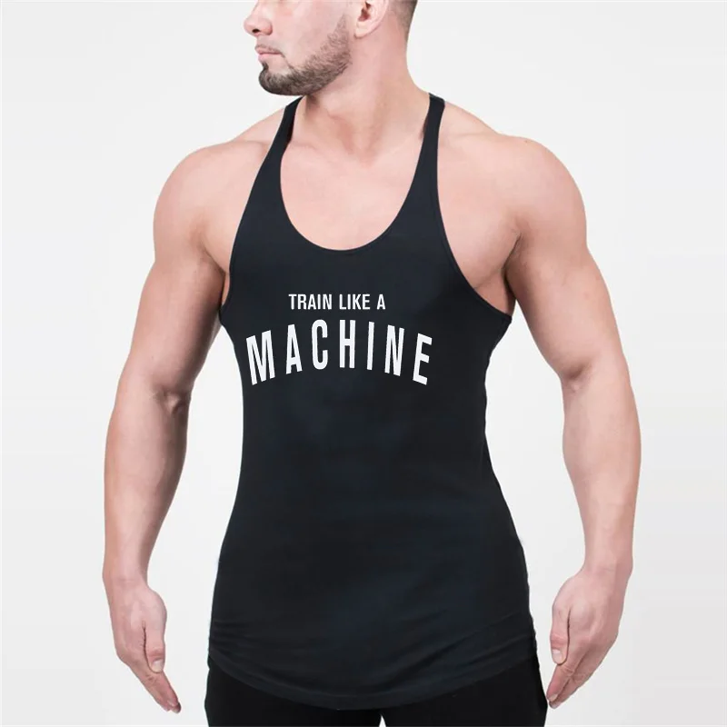 

New Mens stringer tank top fitness clothing canotta bodybuilding shirt muscle tank singlet cotton gyms workout Sleeveless shirt