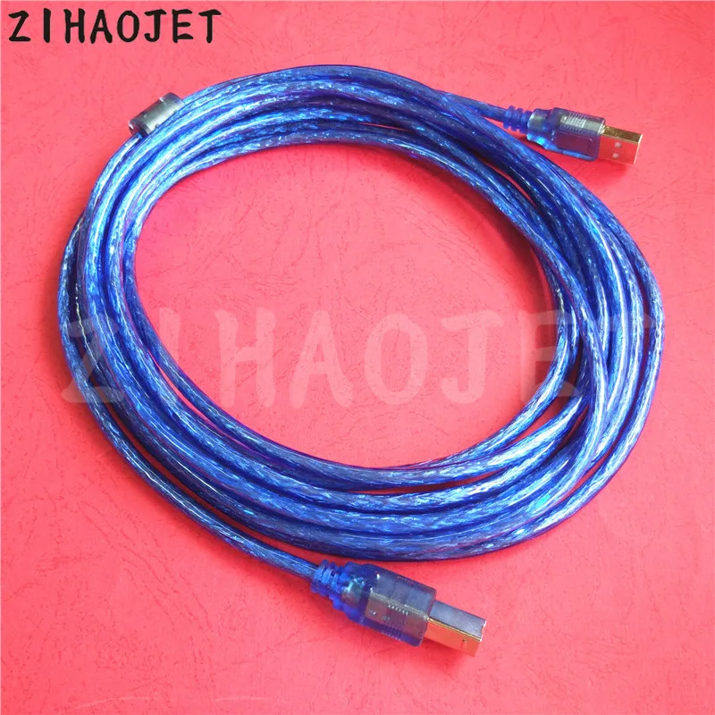 Digital printer USB printing cable for Allwin Human Xuli Wit-color Zhongye Challenger Crystal-jet data 3M 5M 1pc 3pc | Компьютеры и
