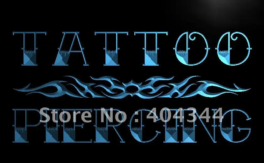 LB559-татуировка Пирсинг Miami Ink светодиодный знак неонового света