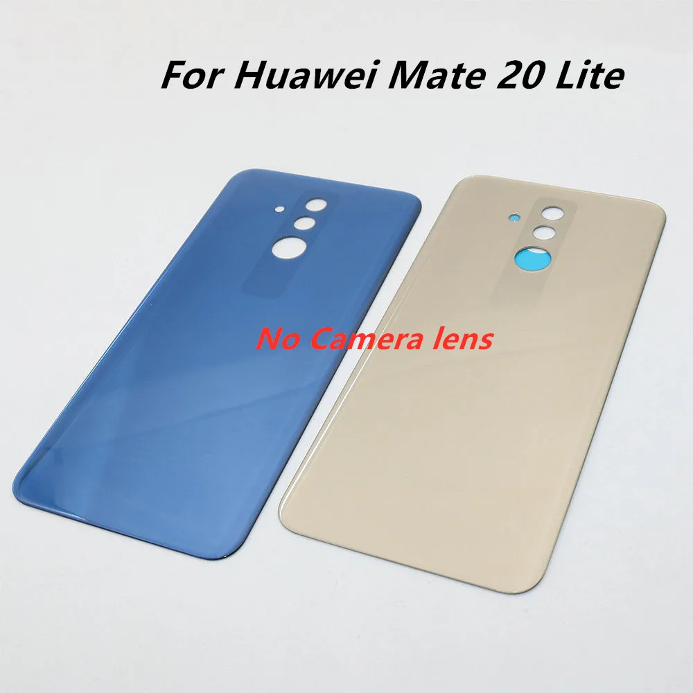 Для huawei mate 20 Lite Задняя стеклянная панель Задняя Дверь Корпус чехол с объективом камеры крышка батареи Замена для huawei mate 20lite