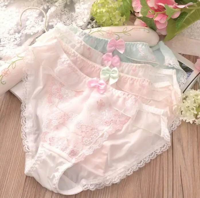 100% реальные фото M L Кружева Вышивка Аппликации милые Лолита Kawaii сексуальные