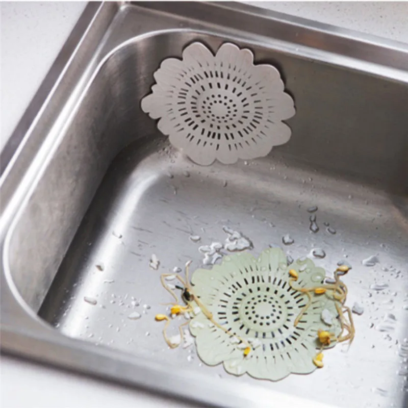 Складной фильтр для слива раковины в форме цветка 4 цвета|sink colander|kitchen sink colanderkitchen
