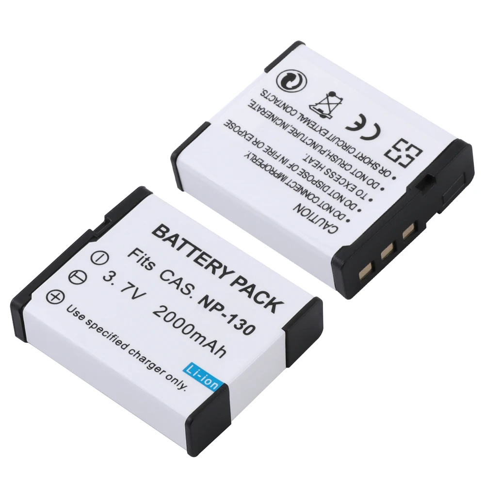 

2 Pcs 1200 mAh NP-120 NP 120 Battery with charger for Fuji NP120 Pentax DL17 Kyocera-Contax BP1500 RICOH DB-43 FinePix F11 M603