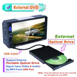 Внешний DVD rom Оптический привод USB 2,0 CD/DVD-rom CD-RW плеер горелка тонкий портативный ридер рекордер portátil для автомобиля плеер