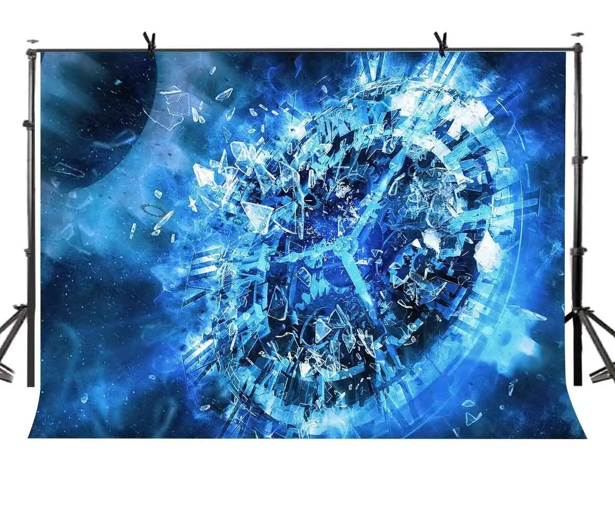 

150x220cm Science Fiction Backdrop Time Travel Science Fiction Theme Photography Background and Time Shuttle Party Screen