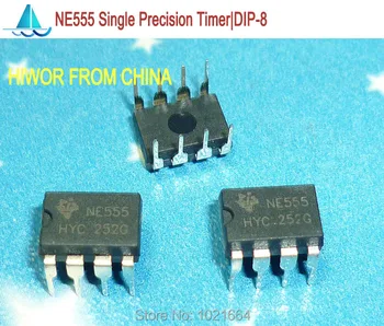 

100pcs/lot NE555P NE555N NE555 DIP-8 Single Precision Timer IC